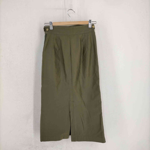 l'heritage martinique ボタンフライ サイドテープスカート レディース 1