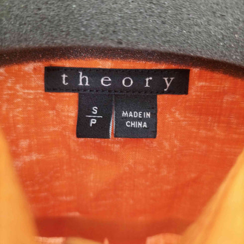 セオリー theory フラップポケット リネン L/Sシャツ レディース JPN:S