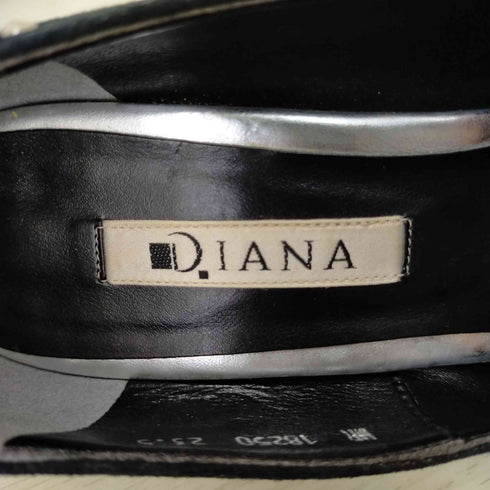 ダイアナ DIANA ポインテッドトゥ ピンヒール ハイヒール スタッズパンプス レディース 23-1/2