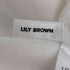 リリーブラウン Lily Brown 22AW ノースリーブ 比翼仕立て フラワー刺繍ブラウス レディース ONE SIZE