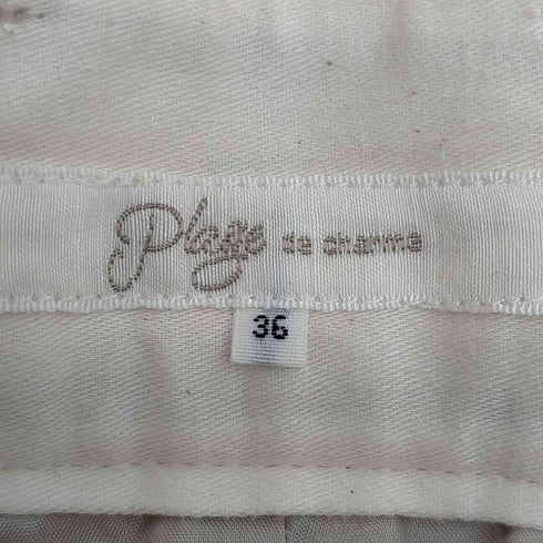 プラージュ PLAGE WO OX センタープレス ウール セミワイドパンツ レディース 36
