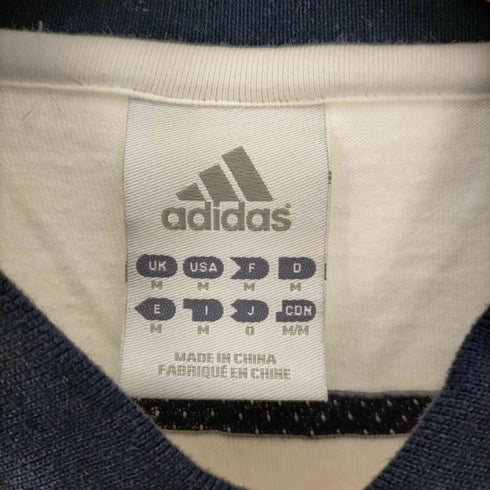 アディダス adidas パフォーマンスロゴ チームロゴ ボーダー ポロシャツ メンズ import:M