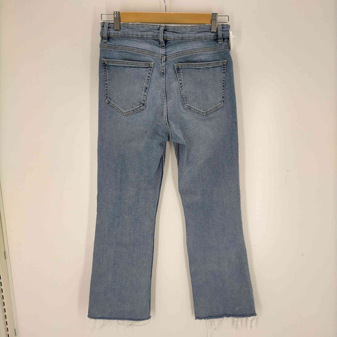 ザラ ZARA ダメージ加工フレアデニムパンツ レディース