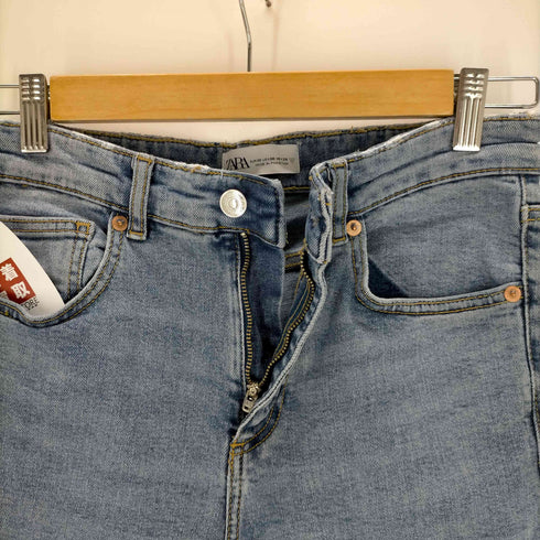 ザラ ZARA ダメージ加工フレアデニムパンツ レディース