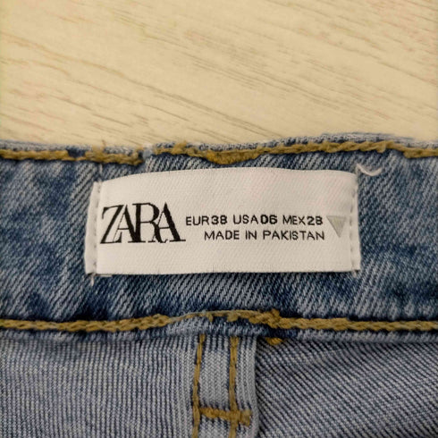 ザラ ZARA ダメージ加工フレアデニムパンツ レディース