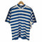 アディダス adidas パフォーマンスロゴ ボーダー ハーフジップ Tシャツ メンズ JPN:L
