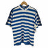 アディダス adidas パフォーマンスロゴ ボーダー ハーフジップ Tシャツ メンズ JPN:L
