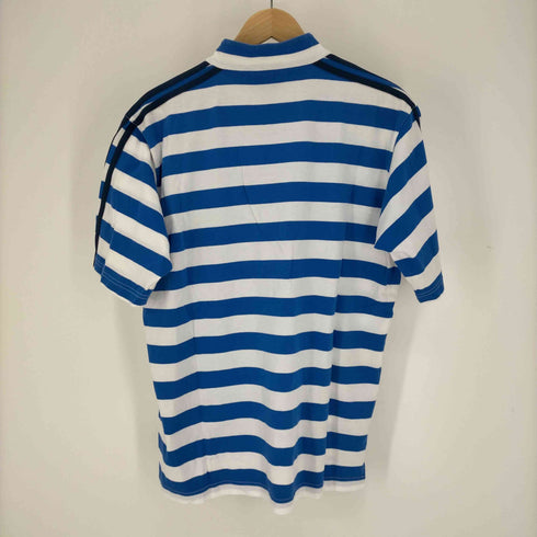 アディダス adidas パフォーマンスロゴ ボーダー ハーフジップ Tシャツ メンズ JPN:L
