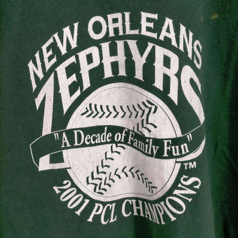 デルタ DELTA NEW ORLEANS ZEPHYRS 2001 PCL CHAMPIONS リンガーTシャツ メンズ JPN:XL