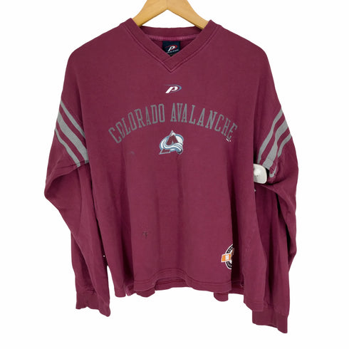 PRO PLAYER COLORADO AVALANCHE Vネック L/Sカットソー メンズ