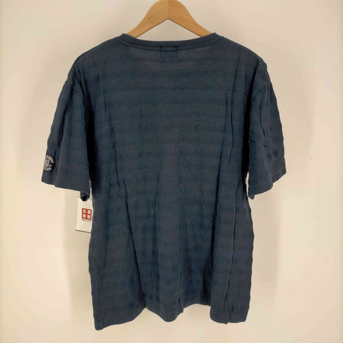シナコバ SINA COVA キャラクター刺繍 ロゴ ボーダー クルーネック Tシャツ メンズ JPN:L