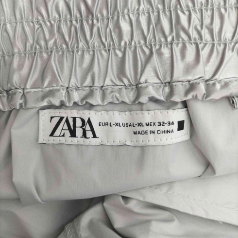 ザラ ZARA シルバーフィニッシュ カーゴ バミューダパンツ メンズ JPN:XL