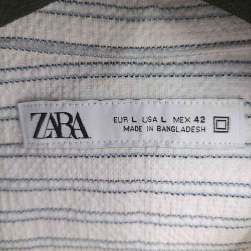 ザラ ZARA ストライプ L/Sシャツ メンズ JPN:L