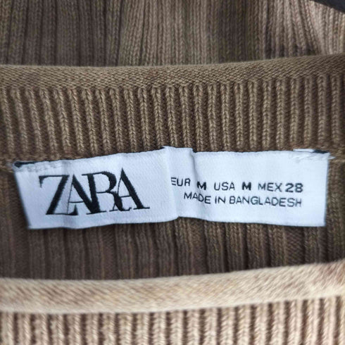 ザラ ZARA カットアウトニットトップス レディース import:M