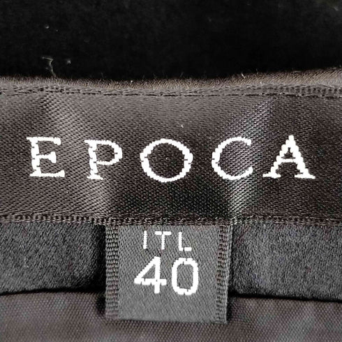 エポカ Epoca シルク100 ベロア ロングギャザー レーススカート レディース 40
