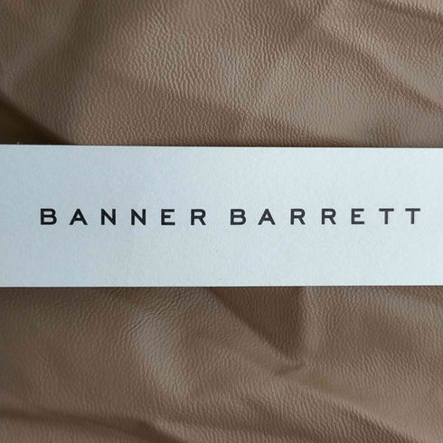 バナーバレット Banner Barrett フェイクレザー プリーツロングフレアスカート レディース 38