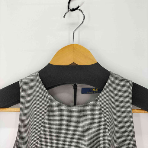 ポロラルフローレン POLO RALPH LAUREN 千鳥格子 ノースリーブワンピース レディース US:4