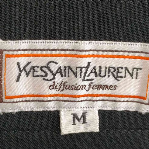イヴサンローラン Yves Saint Laurent diffusion femmes ウールギャザースカート レディース M