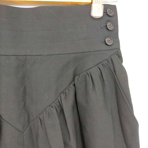 イヴサンローラン Yves Saint Laurent diffusion femmes ウールギャザースカート レディース M