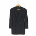 エンポリオアルマーニ EMPORIO ARMANI 80~90S イタリア製 ピークドラペル ダブルブレスト ロングテーラードジャケット メンズ EUR:48
