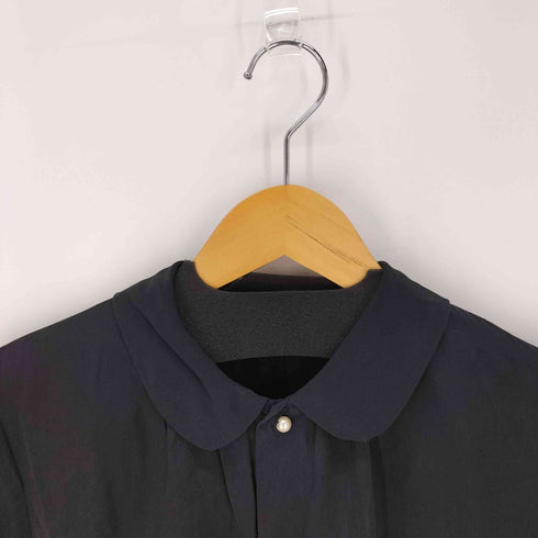 コムデギャルソン COMME des GARCONS AD1990 パールボタン レーヨンS/Sシャツ 丸襟 メンズ JPN:M