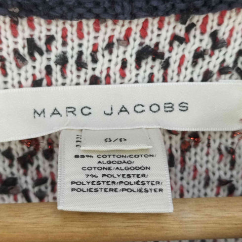 マークジェイコブス MARC JACOBS ノルディック柄 フリンジ 編み込み ボートネックニット レディース import:S