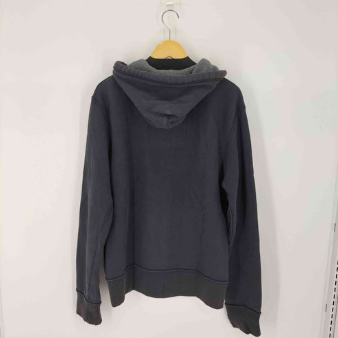 アバクロンビーアンドフィッチ Abercrombie & Fitch オーバーサイズ ジップパーカー フェード ダメージ加工 メンズ import:XL