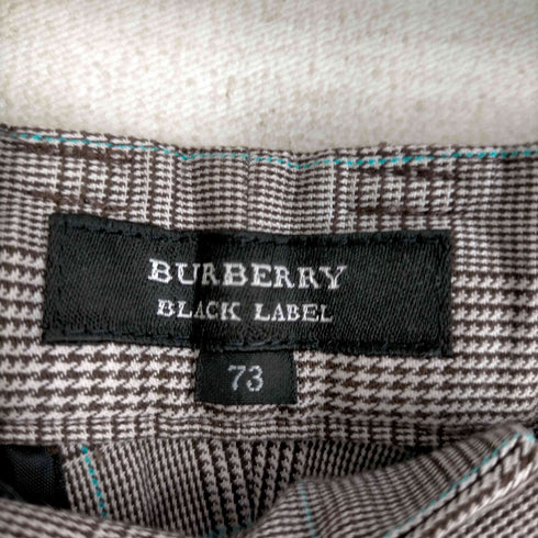 バーバリーブラックレーベル BURBERRY BLACK LABEL チェック柄ショートパンツ メンズ 73