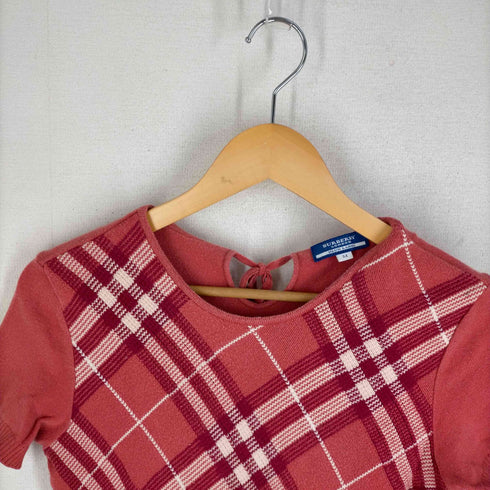 バーバリーブルーレーベル BURBERRY BLUE LABEL チェック柄ニットトップス レディース JPN:M