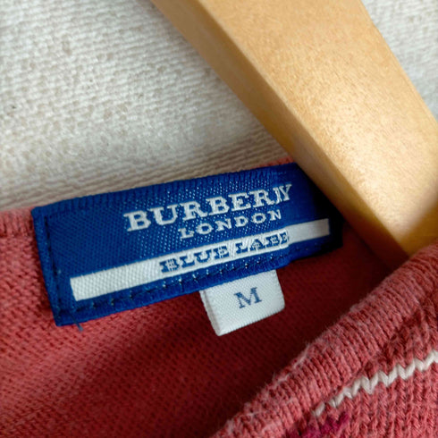 バーバリーブルーレーベル BURBERRY BLUE LABEL チェック柄ニットトップス レディース JPN:M