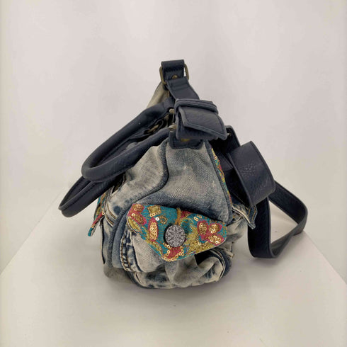 デジグアル Desiqual ビジューデニムハンドバッグ レディース