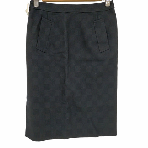 アクアスキュータム AQUASCUTUM シャドーチェック ウール タイトスカート レディース 9