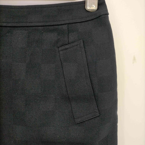 アクアスキュータム AQUASCUTUM シャドーチェック ウール タイトスカート レディース 9