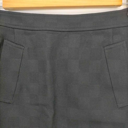 アクアスキュータム AQUASCUTUM シャドーチェック ウール タイトスカート レディース 9