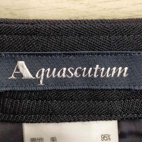 アクアスキュータム AQUASCUTUM シャドーチェック ウール タイトスカート レディース 9