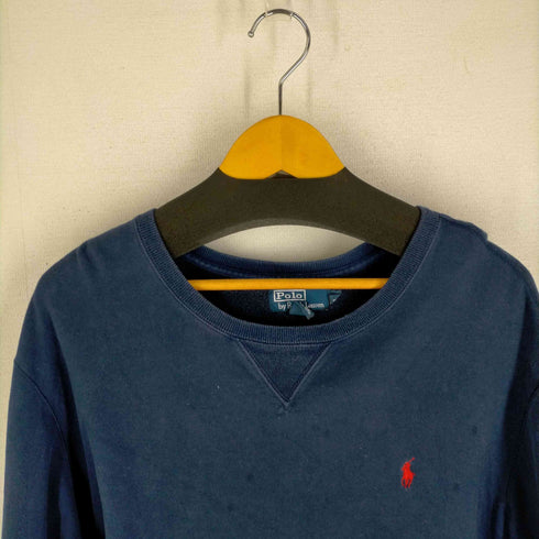 ポロラルフローレン POLO RALPH LAUREN 90s ポニー刺しゅう クルーネックスウェット メンズ JPN:XL