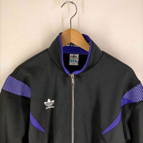 アディダス adidas 90s デサント製 トレフォイルロゴ刺しゅう トラックジャケット 短丈 メンズ JPN:L