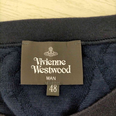 ヴィヴィアンウエストウッドマン Vivienne Westwood MAN オーブ刺繍 クルーネックニット メンズ EUR:48