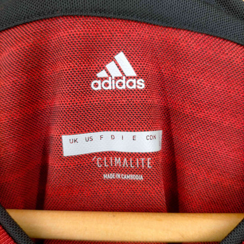 アディダス adidas 18/19シーズン トレフォイル刺繍 ゲームシャツ メンズ XO