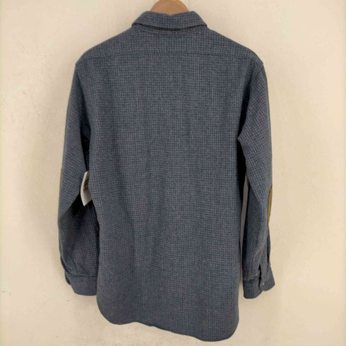 ペンドルトン PENDLETON USA製 ウーヴン柄 エルボーパッチ ウールネルシャツ TRAIL SHIRT メンズ import:M
