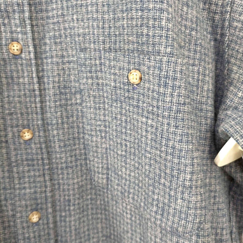 ペンドルトン PENDLETON USA製 ウーヴン柄 エルボーパッチ ウールネルシャツ TRAIL SHIRT メンズ import:M