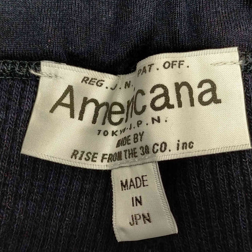 アメリカーナ Americana リブ イージーパンツ フレア スリット レディース