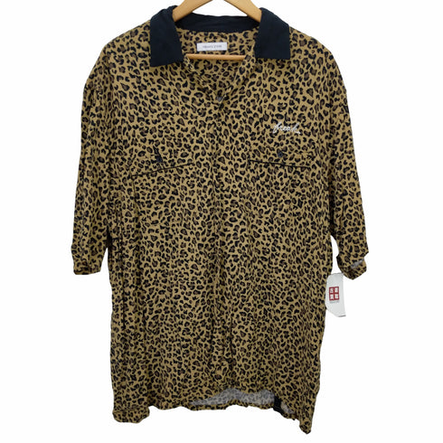 フリークスストア FREAKS STORE レオパード切替ボウリングシャツ メンズ JPN:L