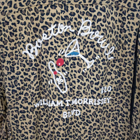 フリークスストア FREAKS STORE レオパード切替ボウリングシャツ メンズ JPN:L