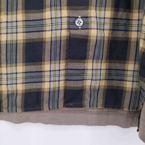 アンダーカバーイズム UNDERCOVERISM 23SS PeツイルCK/天竺切替半袖シャツ メンズ JPN:3