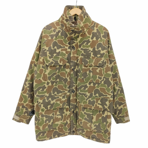 ウールリッチ WOOLRICH USA製 白タグ ダックハンターカモ 中綿 マウンテンパーカー メンズ import:M