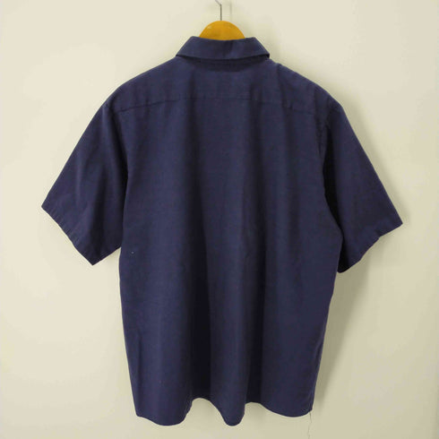 ユニウェーブ UNI WEAVE S/Sワークシャツ 企業ロゴ ワッペン メンズ JPN:XL