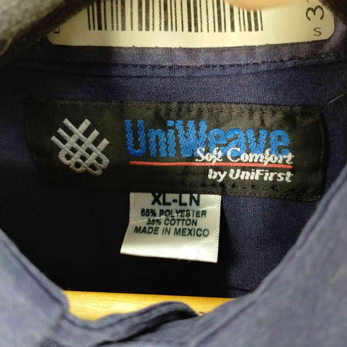 ユニウェーブ UNI WEAVE S/Sワークシャツ 企業ロゴ ワッペン メンズ JPN:XL