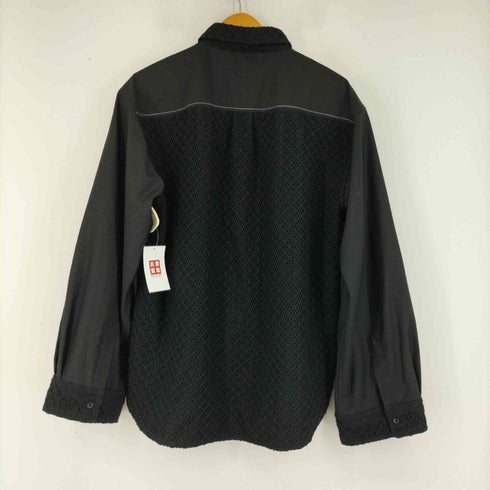 ハレ HARE レース切替デザイン L/S シャツ メンズ FREE