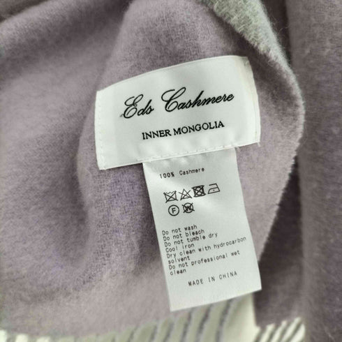 ユナイテッドアローズ UNITED ARROWS ×EDS CASHMERE 別注 INNER MONGOLIA 内モンゴル産 リバーシブルカシミヤフリンジマフラー レディース